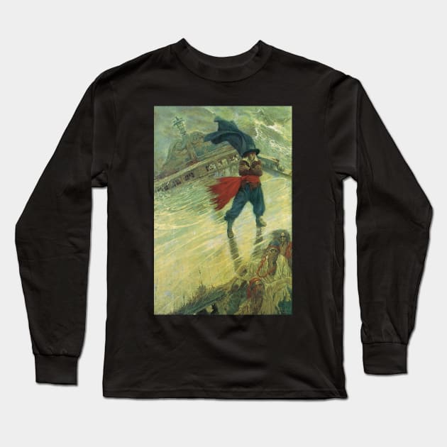 The Flying Dutchman by Howard Pyle Long Sleeve T-Shirt by MasterpieceCafe